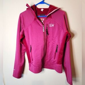 Mountain Hardwear, Light Weight, Full Zip, Hooded Jacket, Pink, Women's Medium